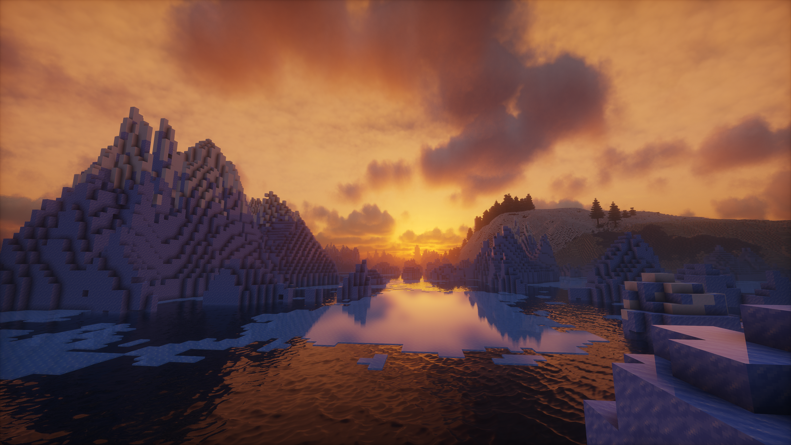 Beautiful snowy landscape photo by Pojbesy of the Photon shader